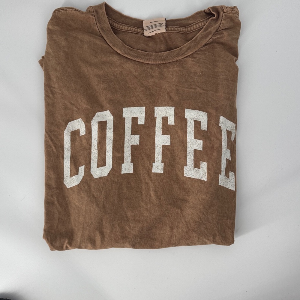 Graphic T-shirt with White Lettering NWOT